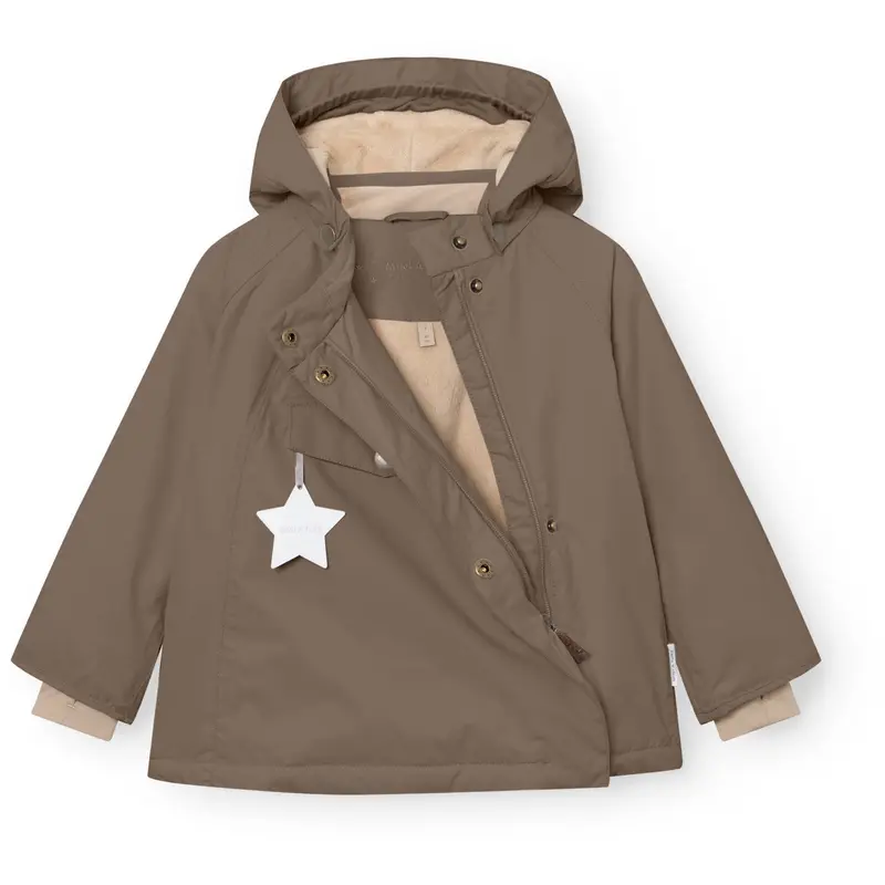 Mini A Ture Morel Grey Matwang Fleece Lined Winter Jacket. Grs 6