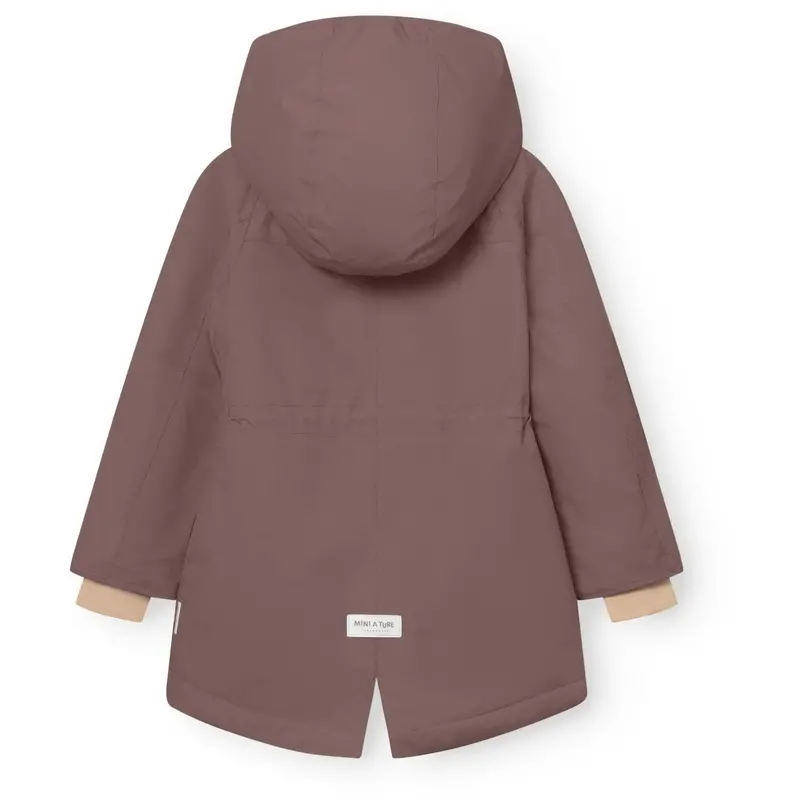 Mini A Ture Peppercorn Plum Matvikania Fleece Lined Winter Jacket. Grs 3