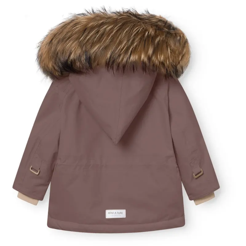 Mini A Ture Peppercorn Plum Matwang Fleece Lined Winter Jacket Fur. Grs 4