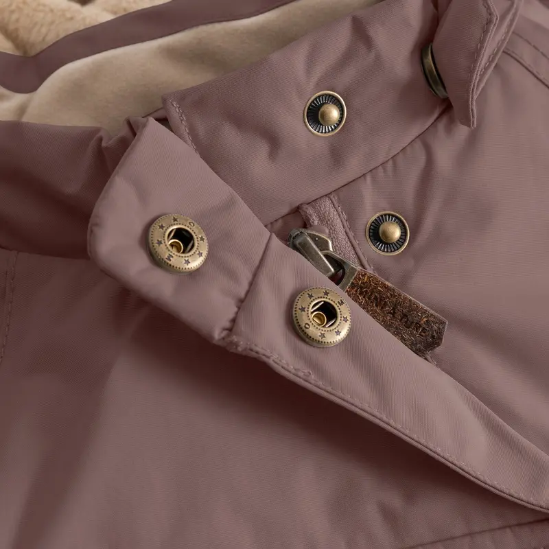 Mini A Ture Peppercorn Plum Matwang Fleece Lined Winter Jacket. Grs 4