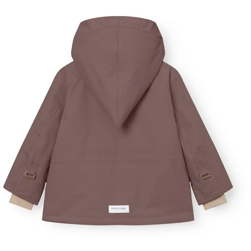 Mini A Ture Peppercorn Plum Matwang Fleece Lined Winter Jacket. Grs 7