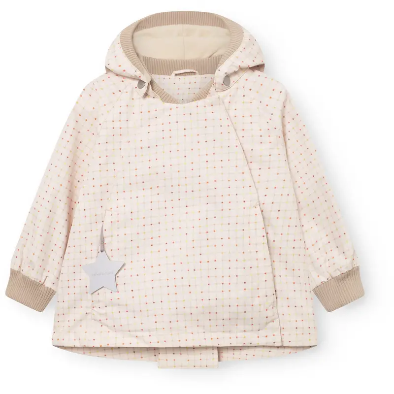 Mini A Ture Print Crayon Grid Matwiami Fleece Lined Jacket. Grs 1