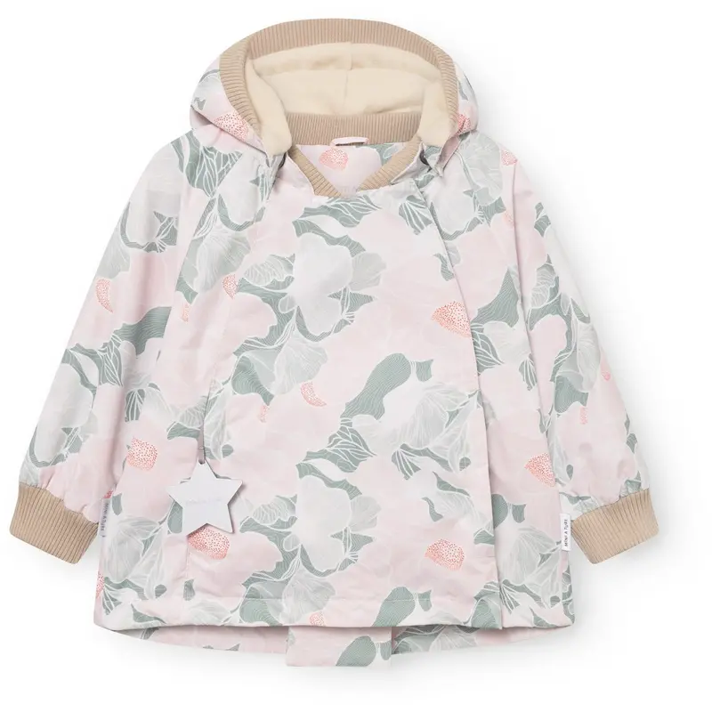 Mini A Ture Print Petal Topography Matwiami Fleece Lined Jacket. Grs 1