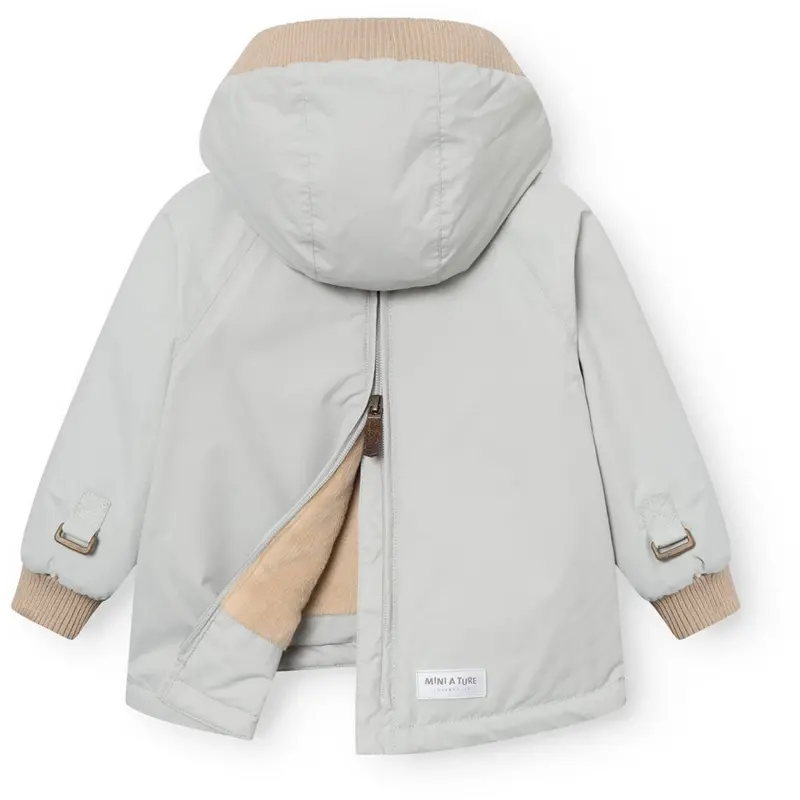Mini A Ture Puritan Grey Matbabywen Fleece Lined Winter Anorak. Grs 3