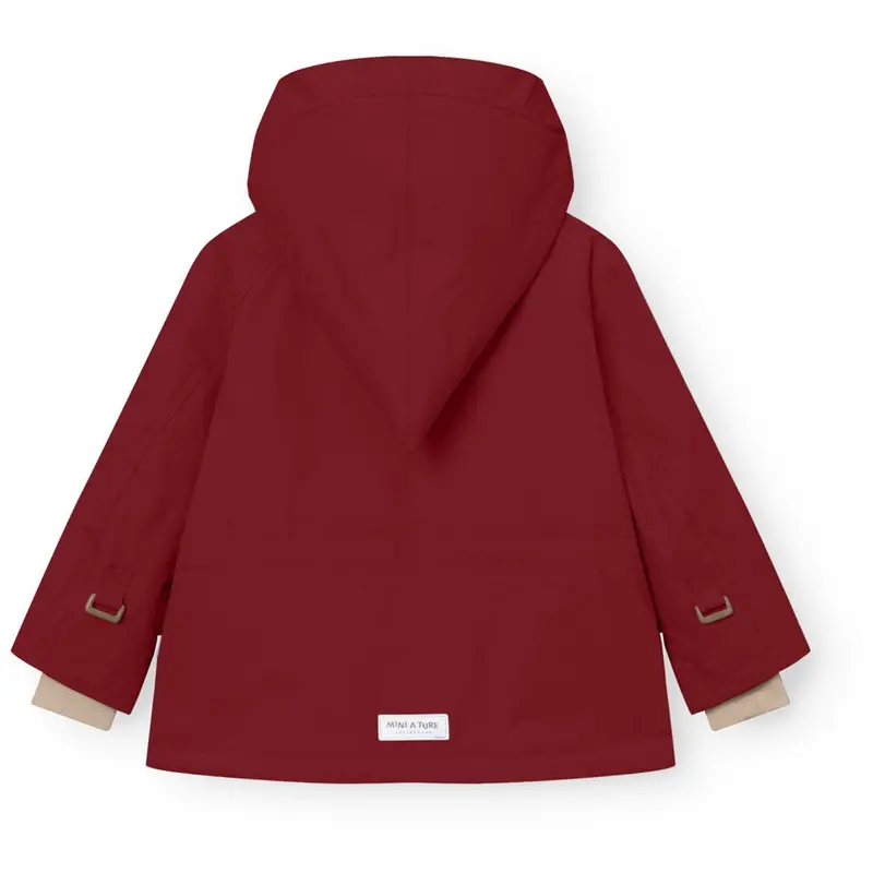 Mini A Ture Red Merlot Matwang Fleece Lined Winter Jacket. Grs 7