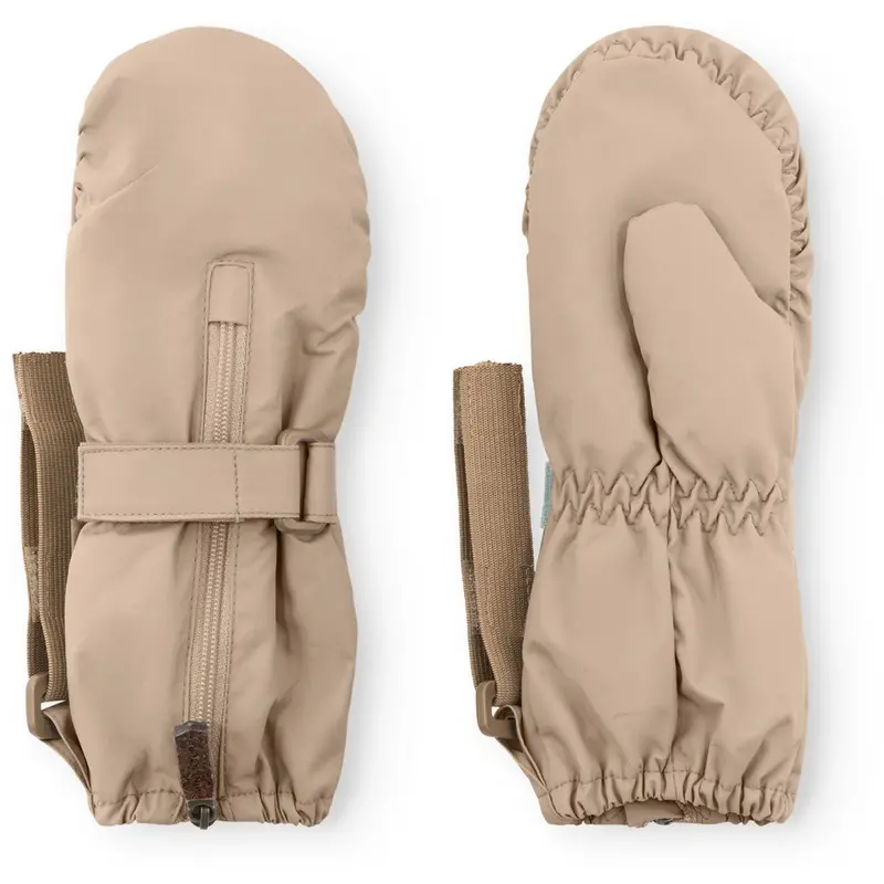 Mini A Ture Savannah Tan Matcesar Fleece Lined Mittens 1