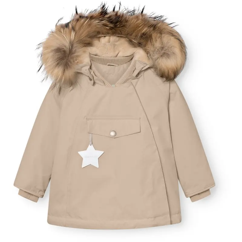 Mini A Ture Savannah Tan Matwang Fleece Lined Winter Jacket Fur. Grs 1
