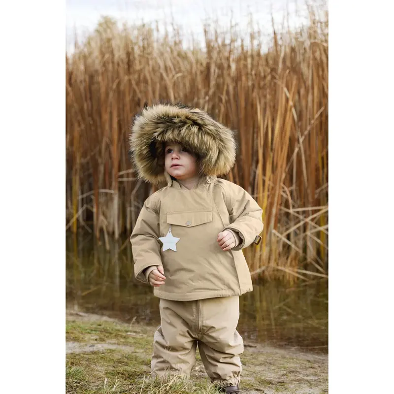Mini A Ture Savannah Tan Matwang Fleece Lined Winter Jacket Fur. Grs 2