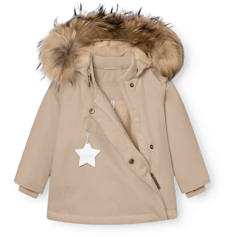 Mini A Ture Savannah Tan Matwang Fleece Lined Winter Jacket Fur. Grs 4