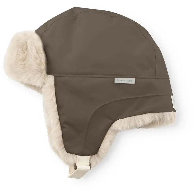 Mini A Ture Tarmac Green Matcrister Teddy Lined Winter Hood 2