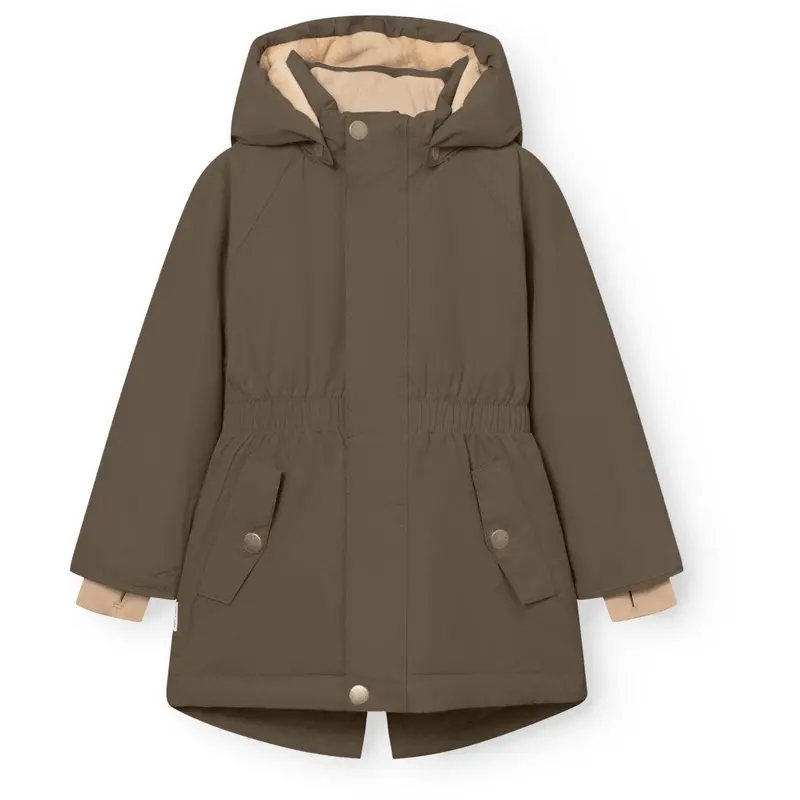 Mini A Ture Tarmac Green Matvikania Fleece Lined Winter Jacket. Grs 1