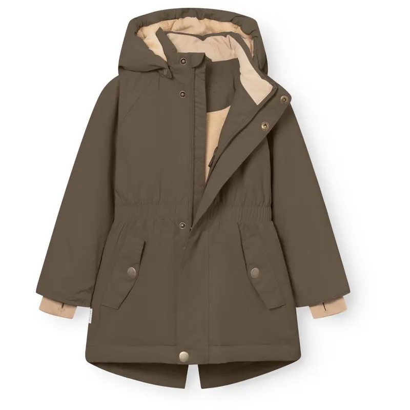 Mini A Ture Tarmac Green Matvikania Fleece Lined Winter Jacket. Grs 2