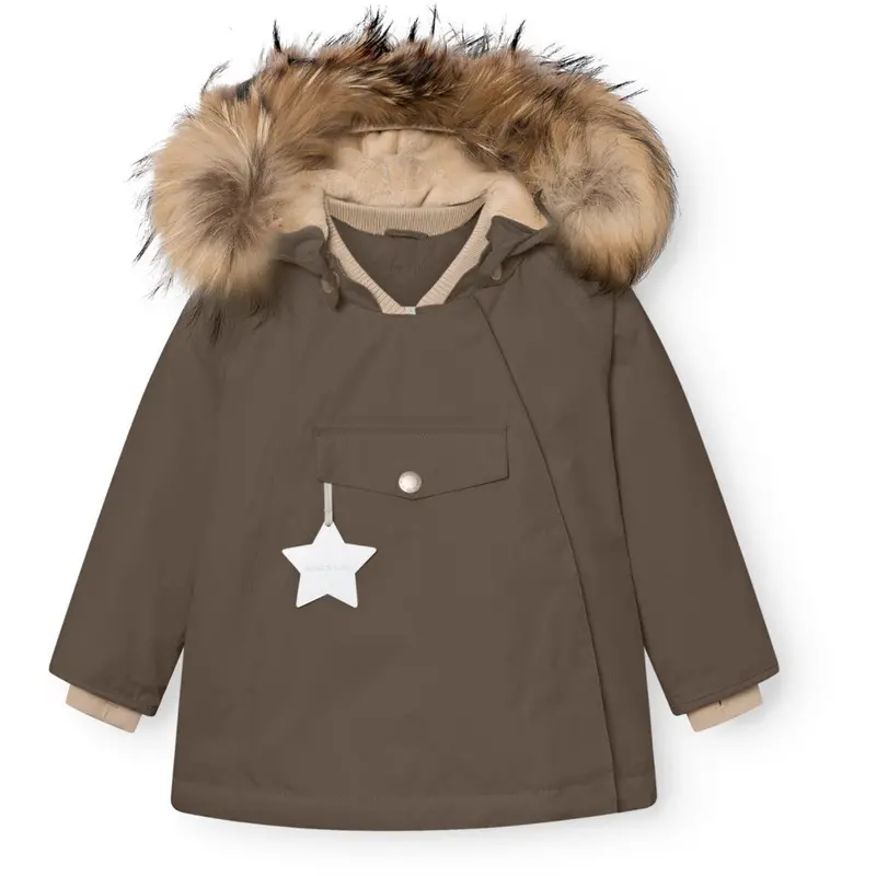 Mini A Ture Tarmac Green Matwang Fleece Lined Winter Jacket Fur. Grs 1