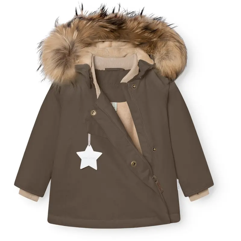 Mini A Ture Tarmac Green Matwang Fleece Lined Winter Jacket Fur. Grs 3