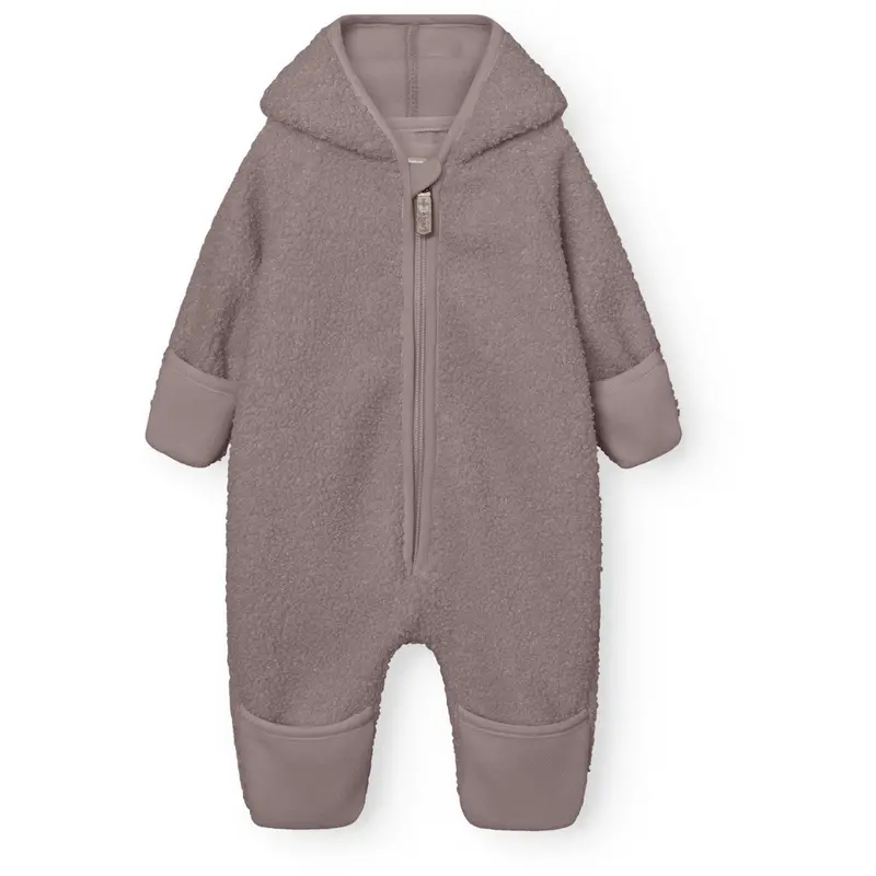 Mini A Ture Zinc Purple Matadel Teddyfleece Jumpsuit. Grs 1