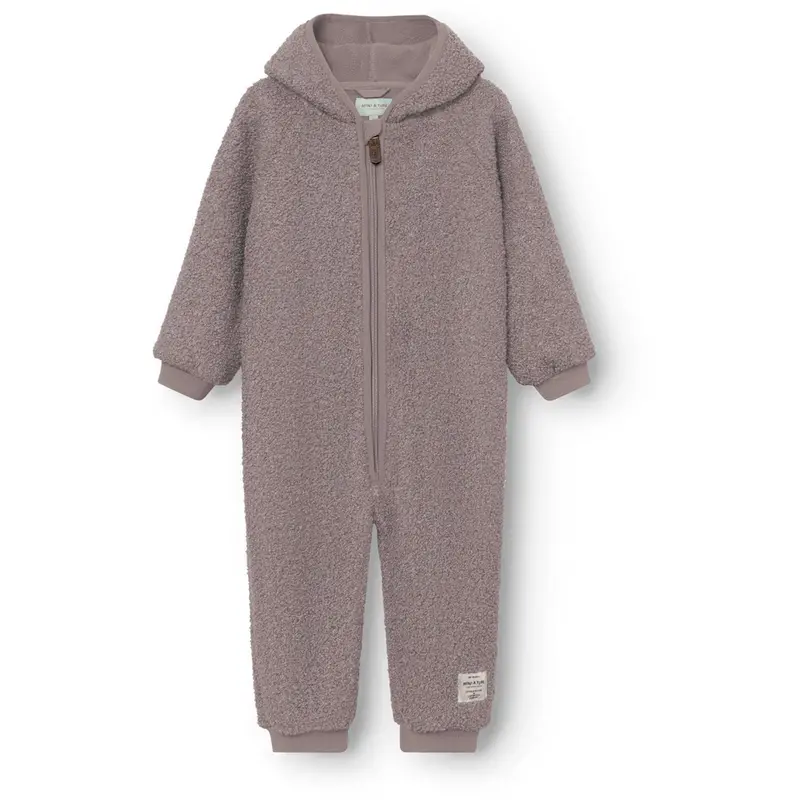 Mini A Ture Zinc Purple Matadel Teddyfleece Jumpsuit. Grs 2
