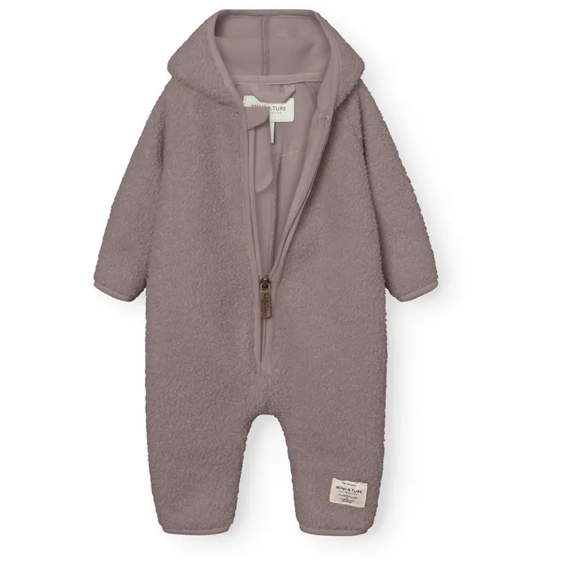 Mini A Ture Zinc Purple Matadel Teddyfleece Jumpsuit. Grs 4