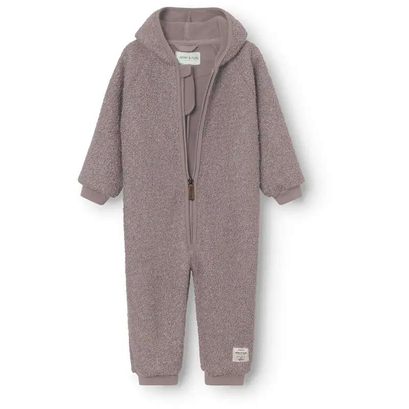 Mini A Ture Zinc Purple Matadel Teddyfleece Jumpsuit. Grs 5