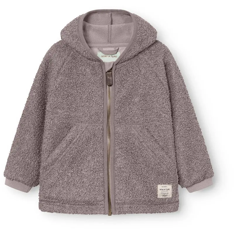 Mini A Ture Zinc Purple Matliff Teddyfleece Jacket. Grs 1