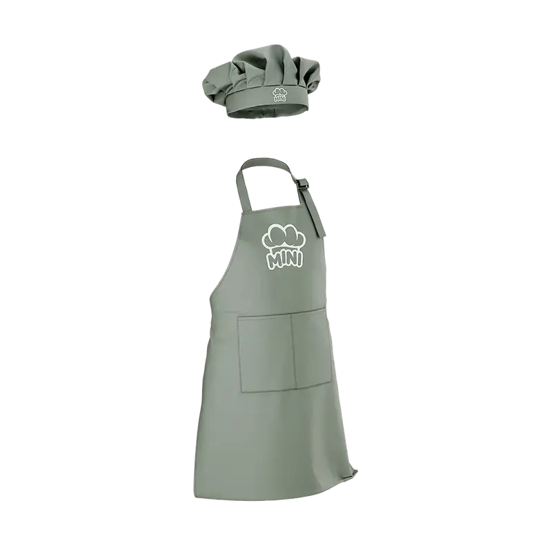 Mini Family Green Apron Set 1