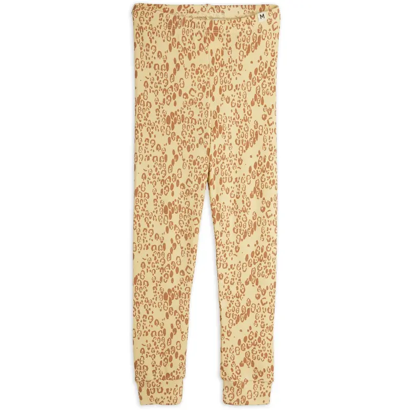 Mini Rodini Beige Mini Leopard Aop Leggings 1