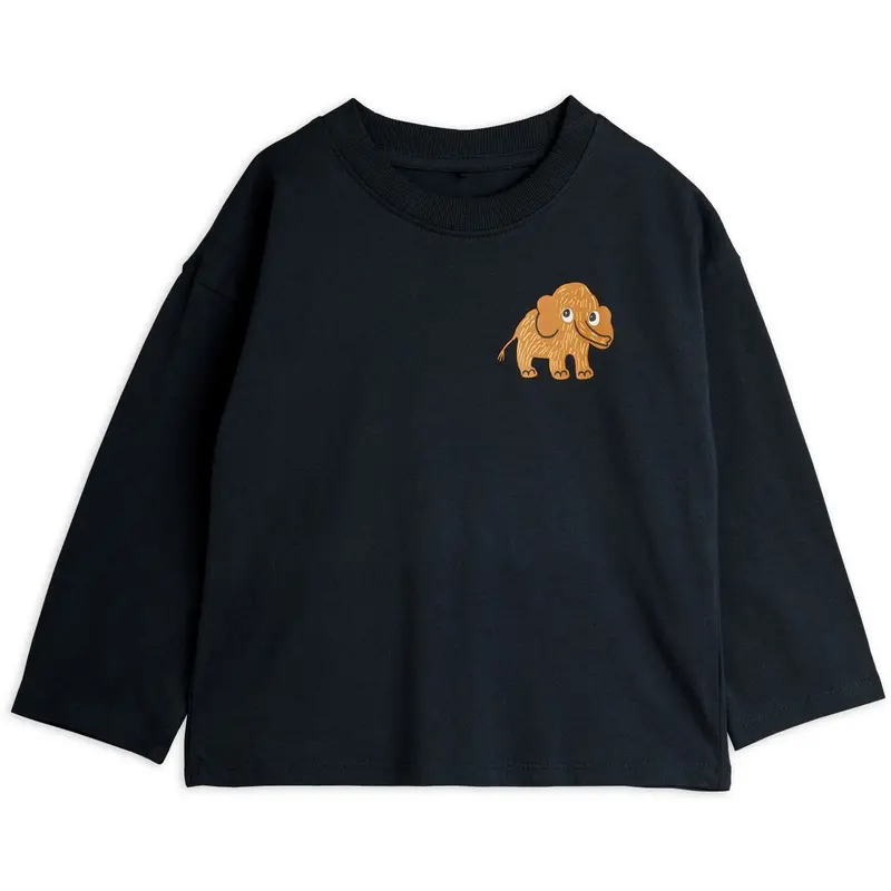 Mini Rodini Black Mammoth Sp Ls Tee 1