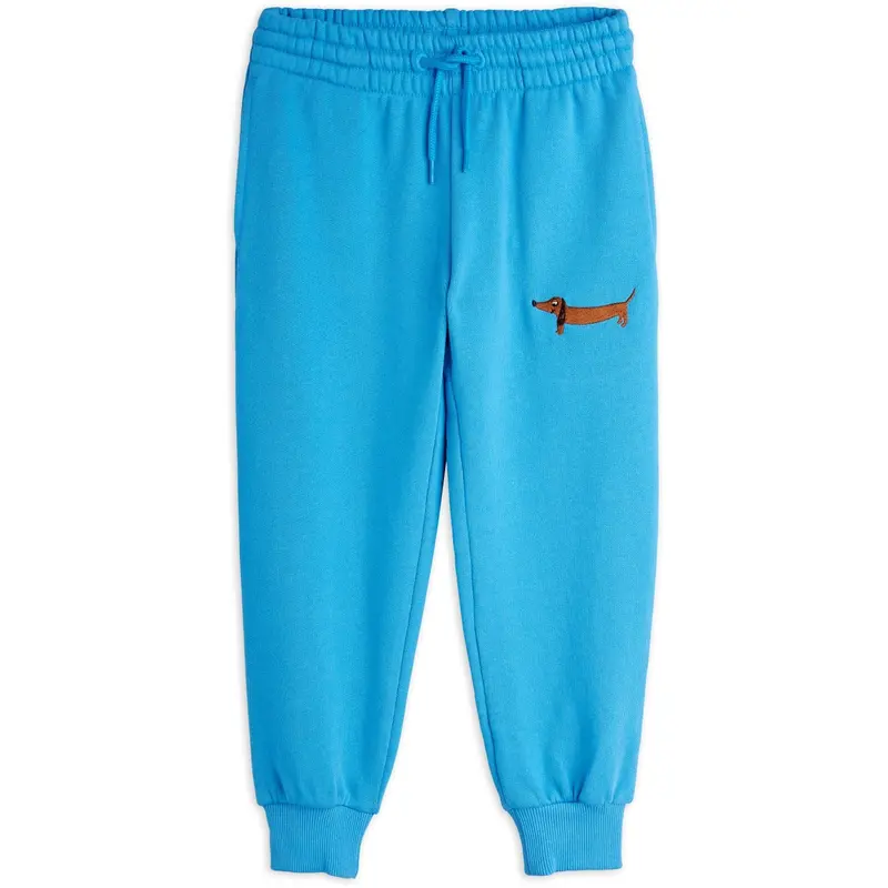 Mini Rodini Blue Dog Emb Sweatpants 1