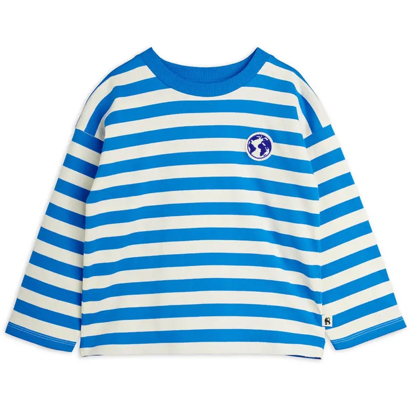 Mini Rodini Blue Earth Yd Stripe Ls Tee 1
