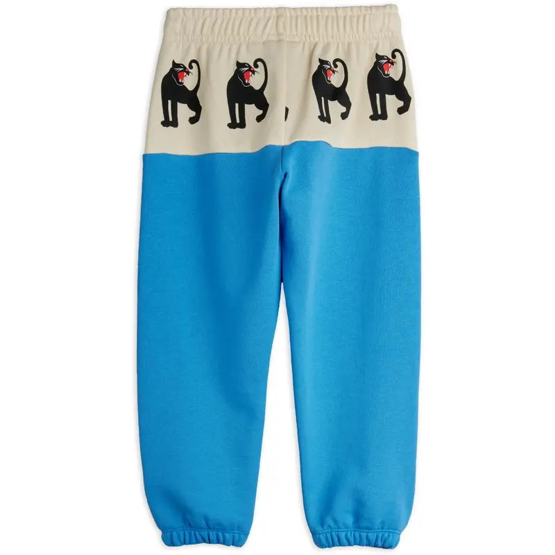 Mini Rodini Blue Panther Panel Sweatpants 3