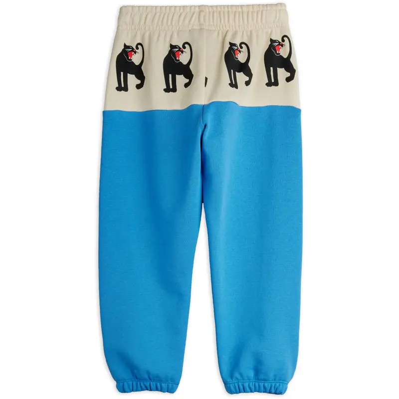 Mini Rodini Blue Panther Panel Sweatpants 5