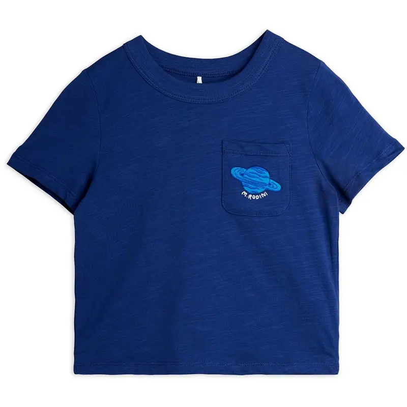 Mini Rodini Blue Planet Emb Ss Tee 1