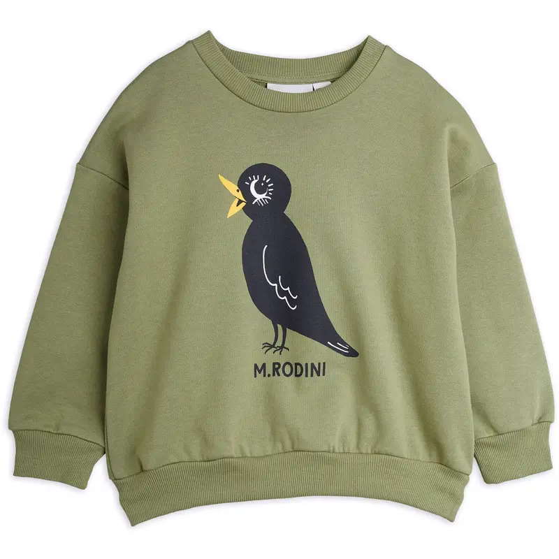 Mini Rodini Green Blackbird Sp Sweatshirt 1