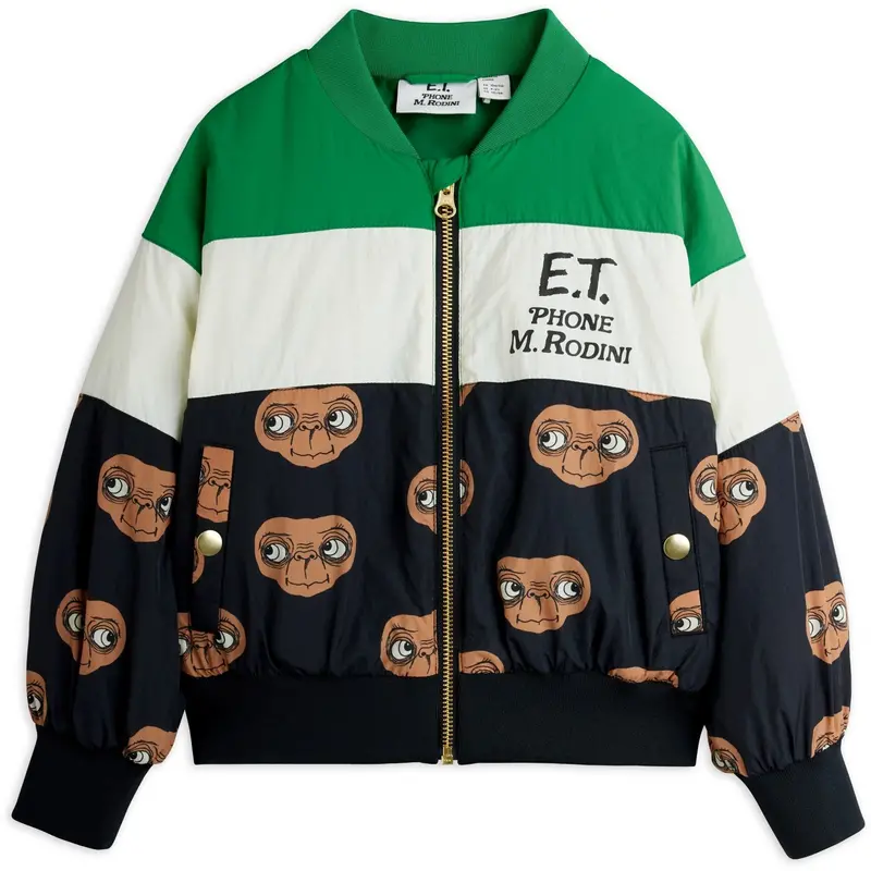 Mini Rodini Green E.T. Baseball Jacket 1