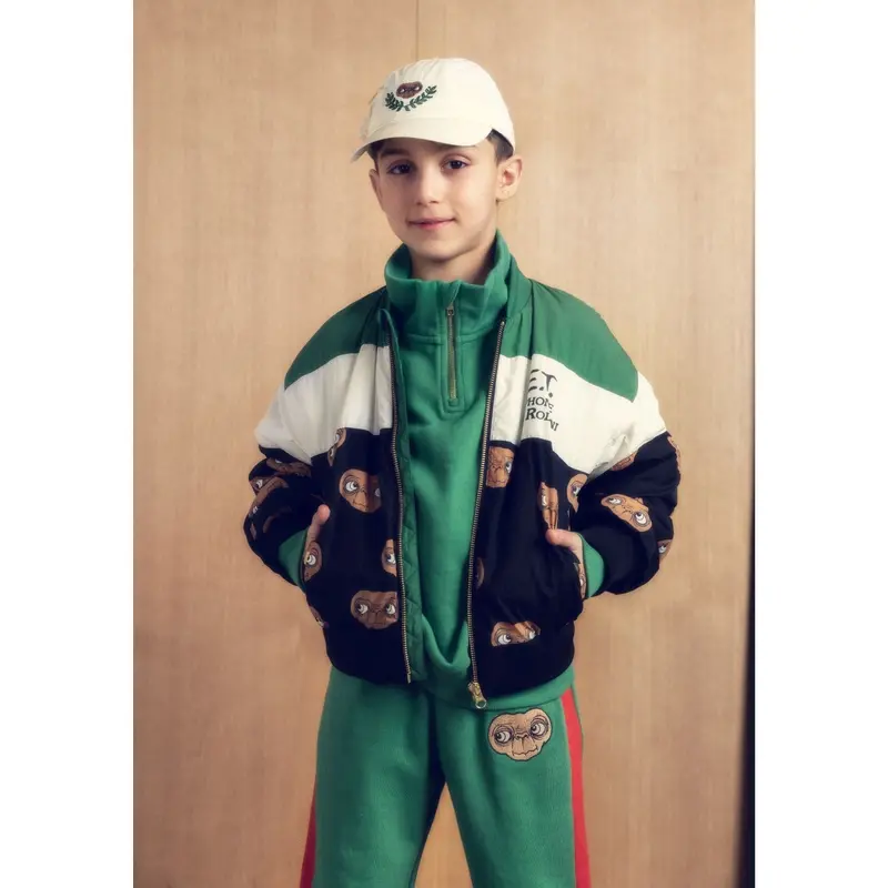 Mini Rodini Green E.T. Baseball Jacket 5