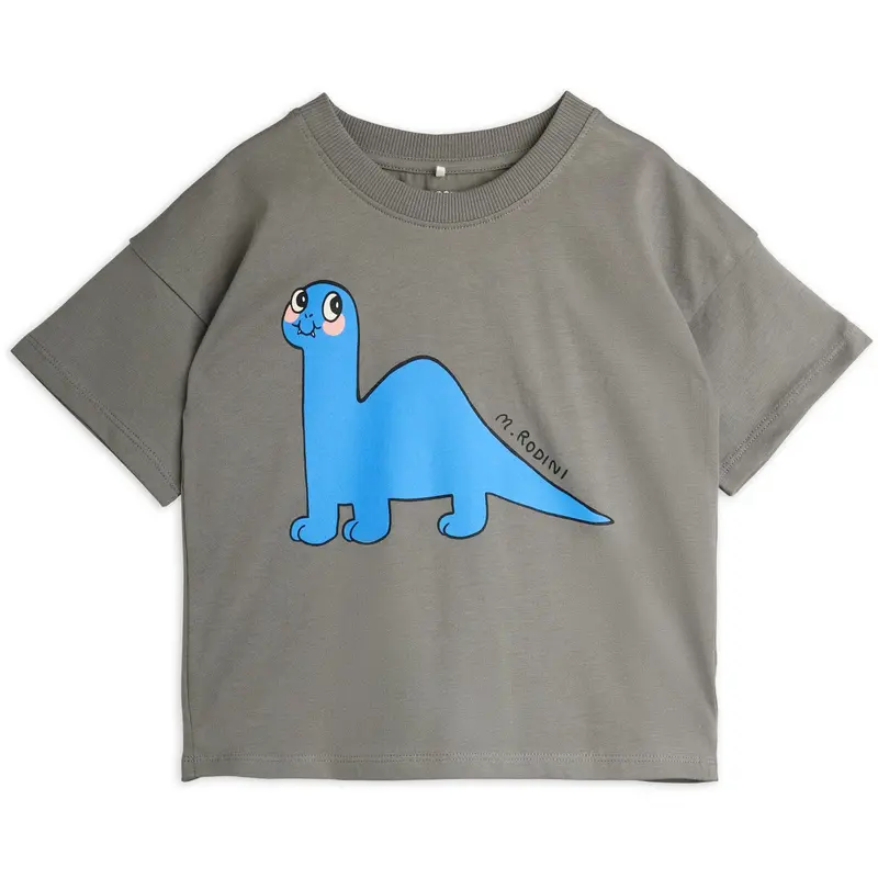 Mini Rodini Grey Dino Sp Ss Tee 1