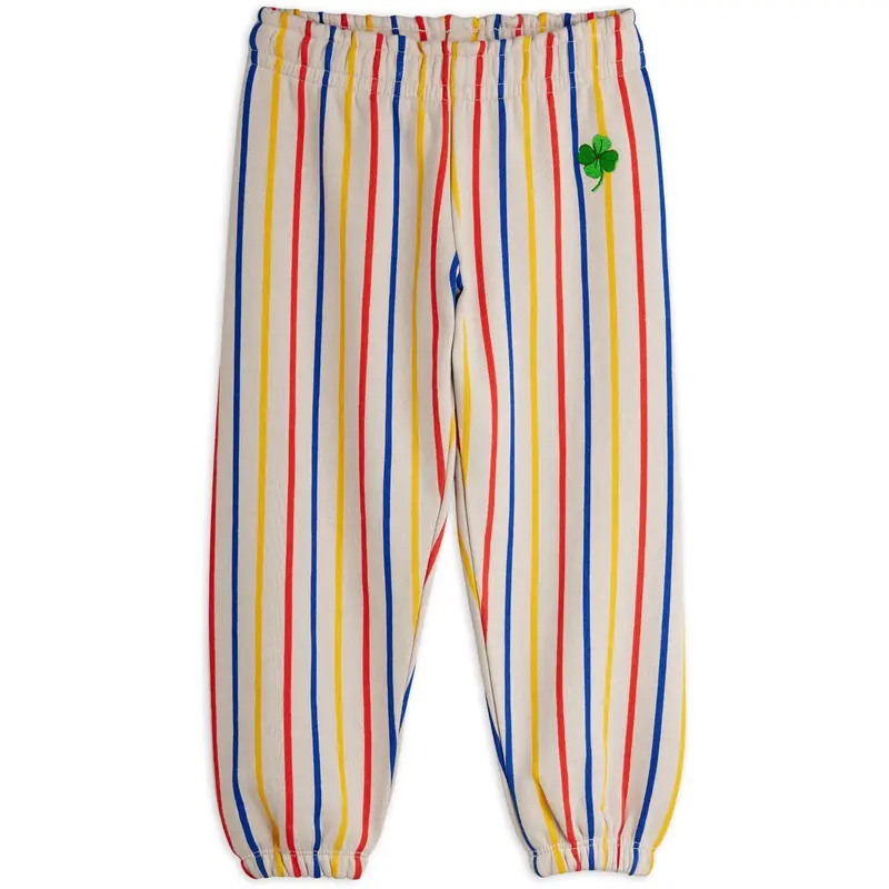 Mini Rodini Multi Clover Emb Sweatpants 1