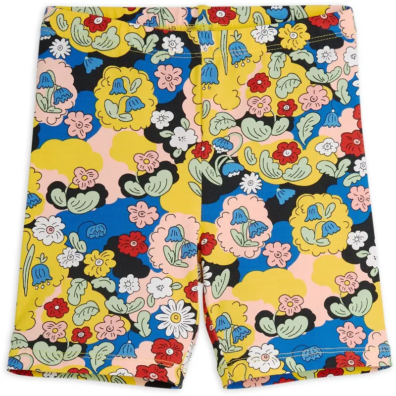 Mini Rodini Multi Flowers Aop Bike Shorts 1