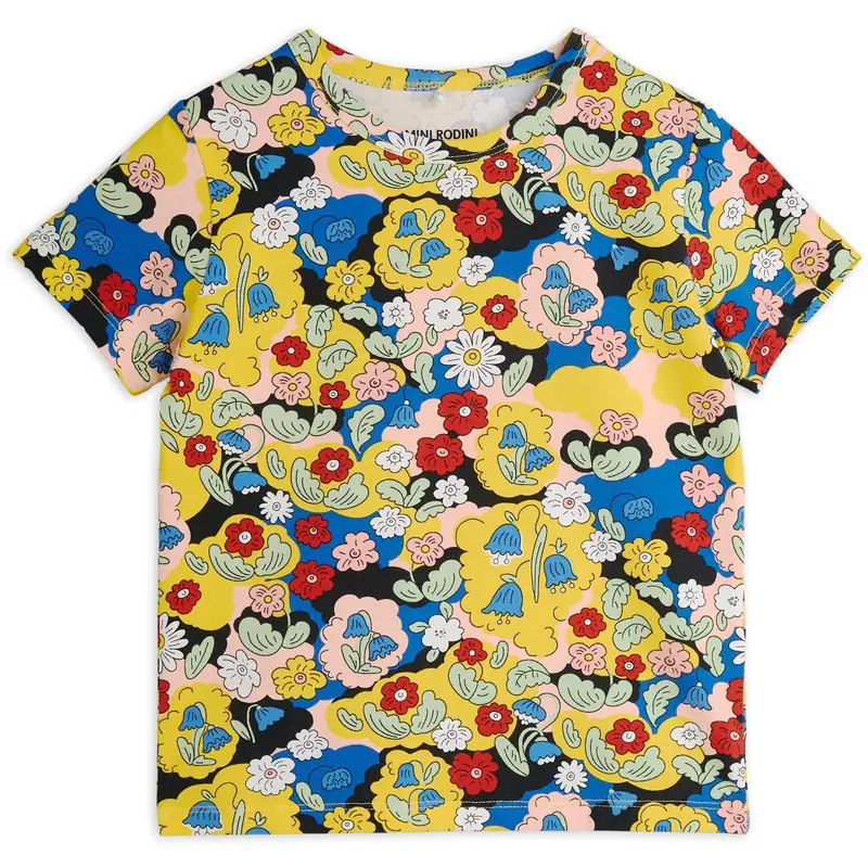 Mini Rodini Multi Flowers Aop Ss Tee 1
