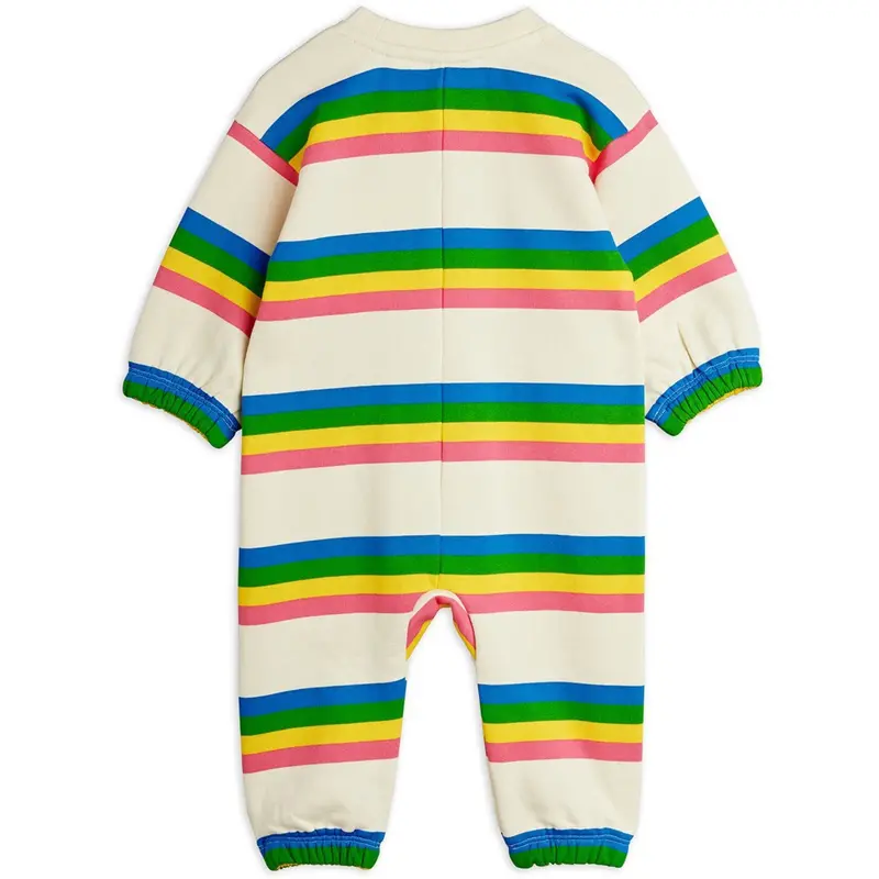 Mini Rodini Multi Ritzratz Stripe Baby Onesie 3