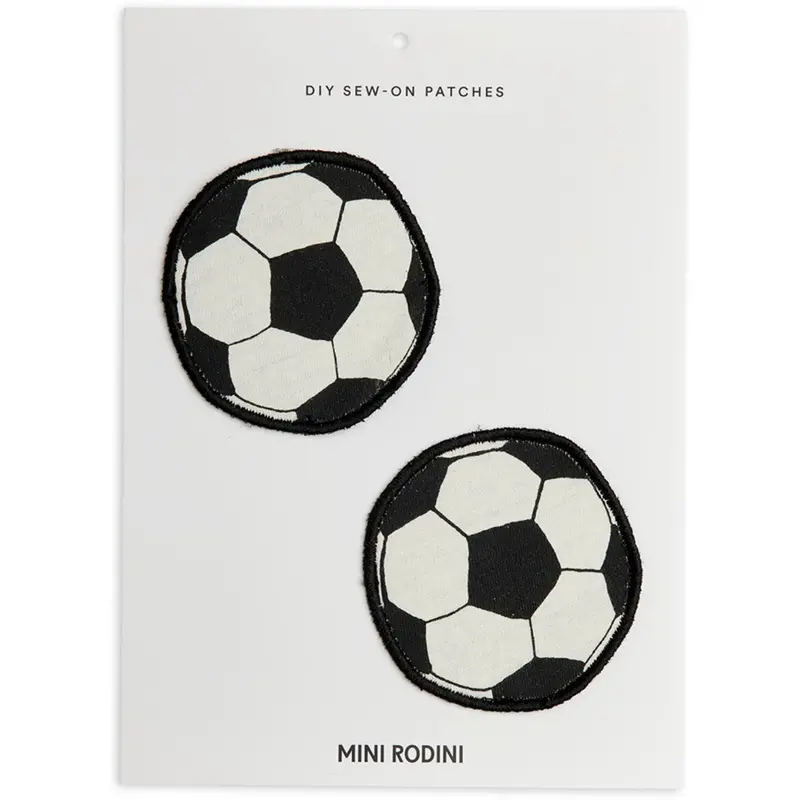 Mini Rodini Off-White Football Diy Sew On Patches 1