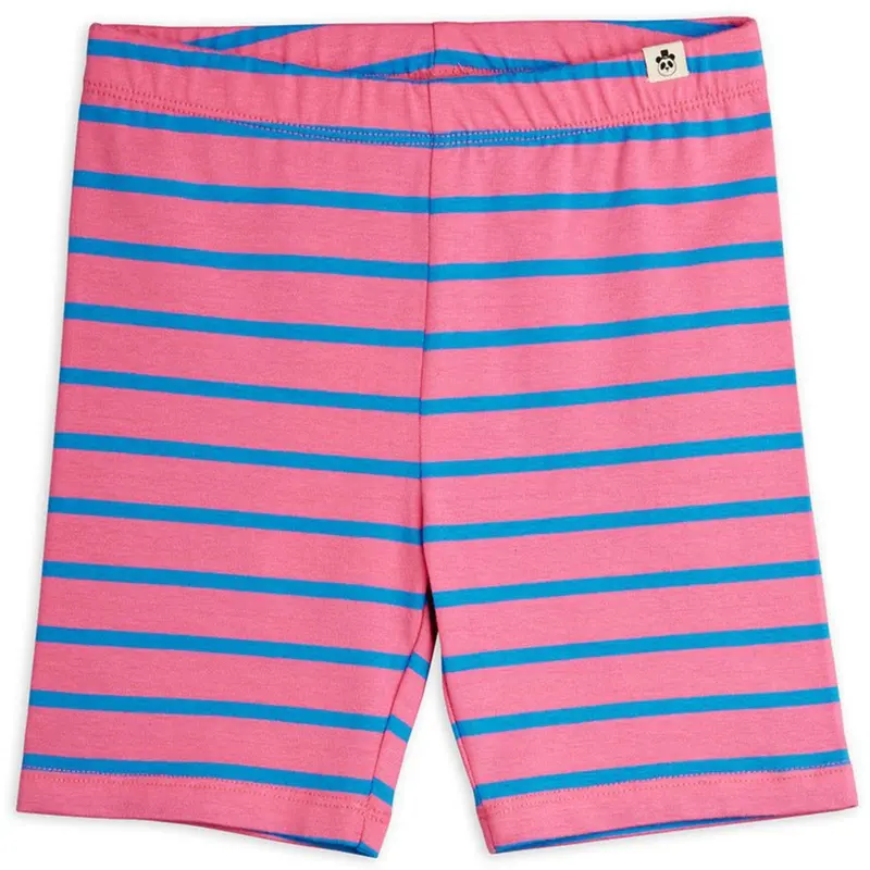 Mini Rodini Pink Stripe Yd Bike Shorts 1