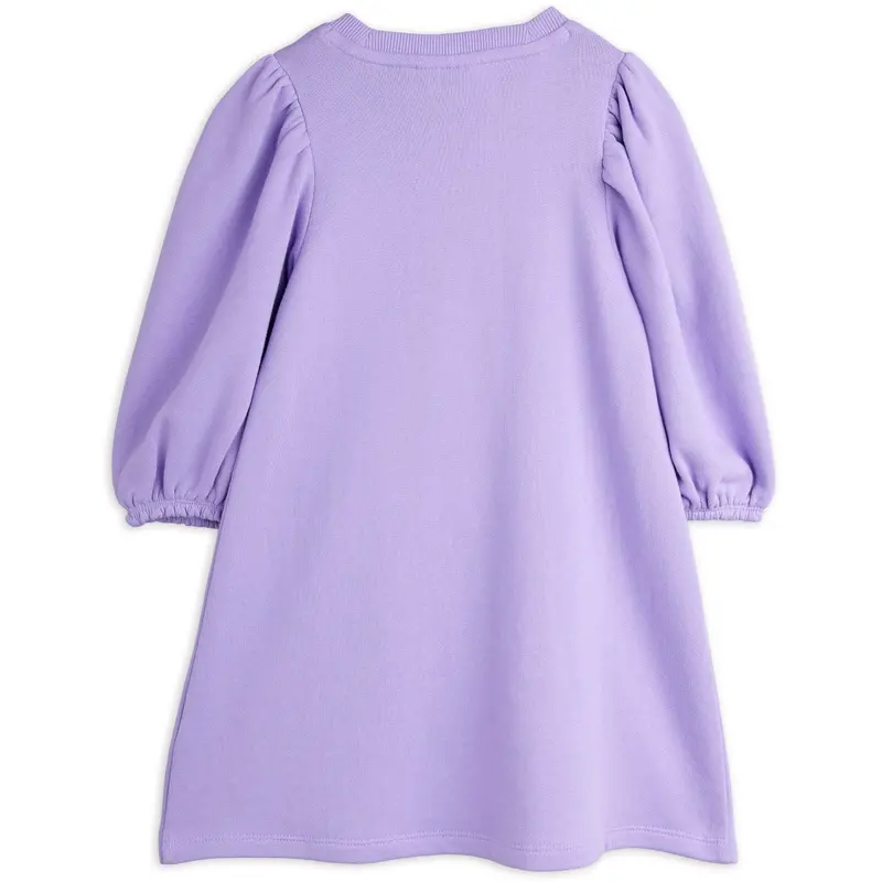Mini Rodini Purple Cat With Bowtie Chenille Sweatdress 3