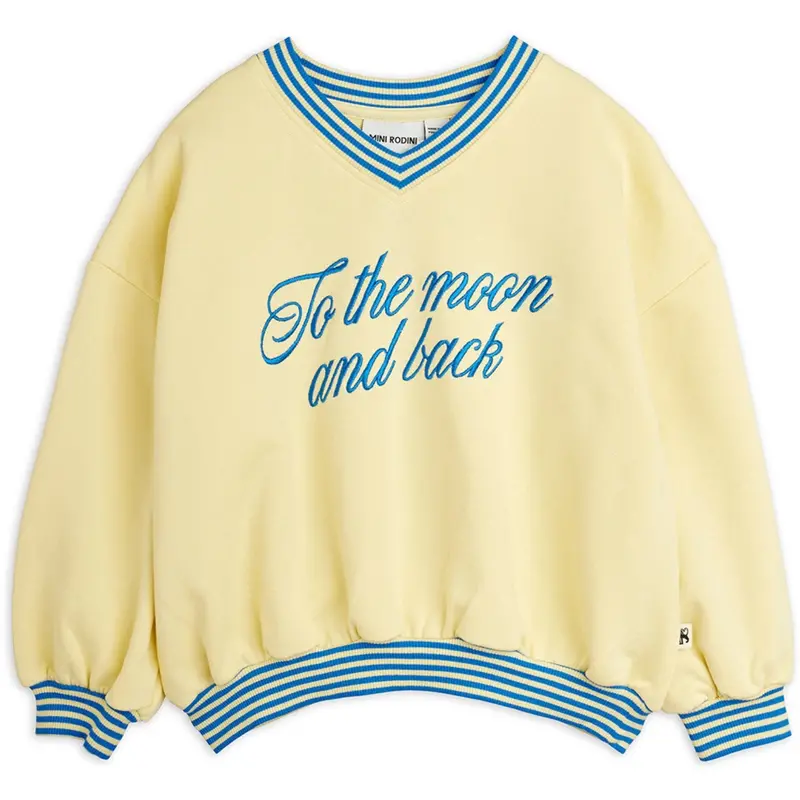 Mini Rodini Yellow To The Moon Emb Sweatshirt 1
