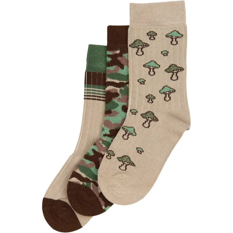 Minipop® Brown Mix Minipop® Season Bamboo Socks 3 Pcs 1