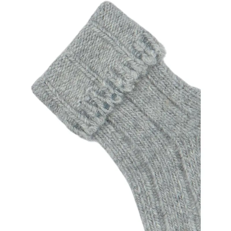 Minipop® Light Grey Melange Minipop Wool Heavy Baby Sock 2