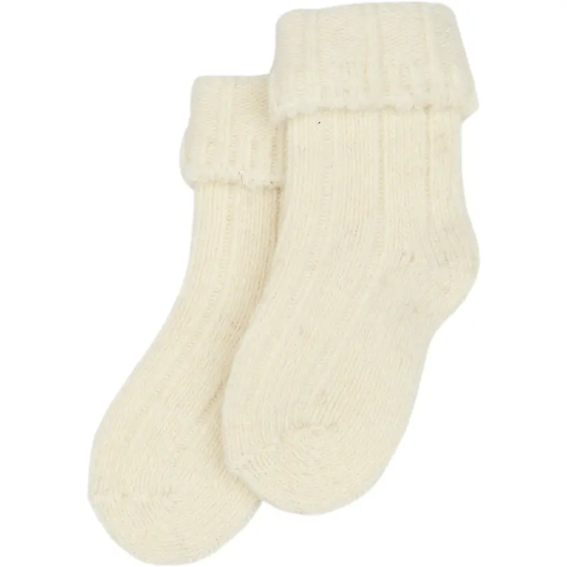 Minipop® Off White Minipop Wool Heavy Baby Sock 1