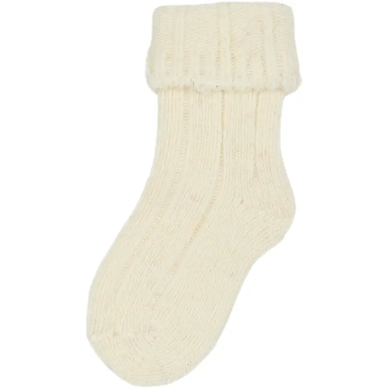 Minipop® Off White Minipop Wool Heavy Baby Sock 3