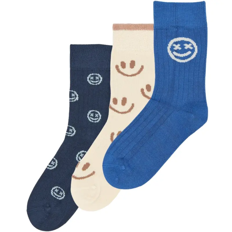 Minipop® Strong Blue Moe Bamboo Socks 3-Pack 1