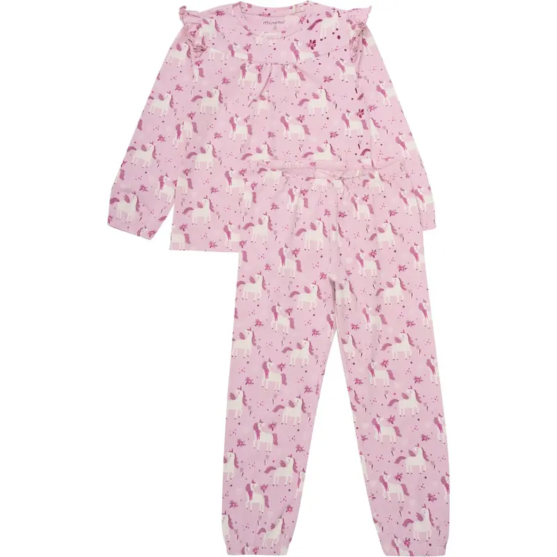 Minymo Bleached Mauve Pajamas Ls Set Aop 1