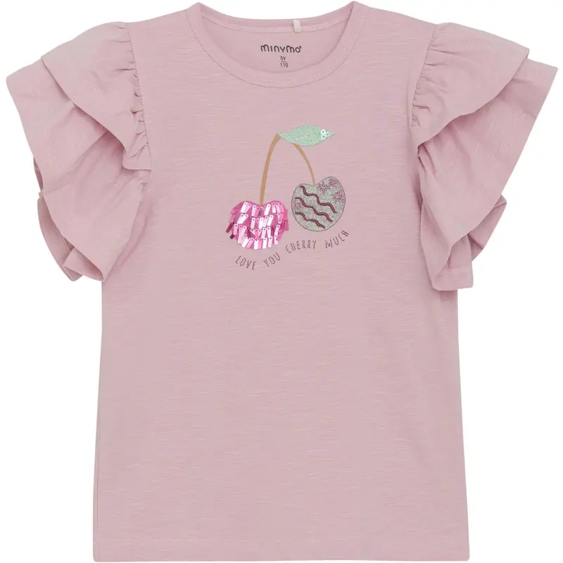 Minymo Bleached Mauve T-Shirt Ss 1